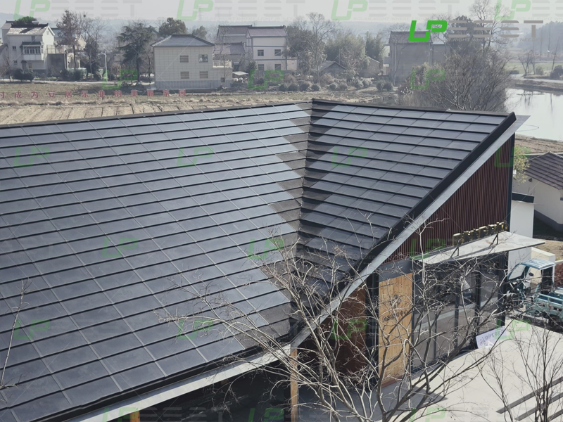 BIPV太阳能瓦项目历经三个月雨雪，光彩照人，光伏建筑一体化防水第一